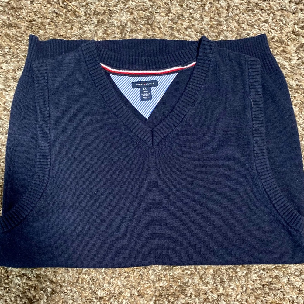Tommy Hilfiger navy sweater vest